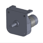 permanent magnet "CD" style DC-powered gearmotor