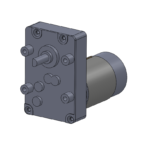 Mini style permanent magnet gear motor - "C" mounting