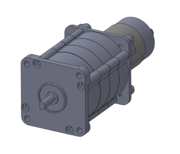 permanent magnet DC-powered planetary gearmotor