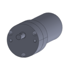 Round gearbox with brushless DC gearmotor