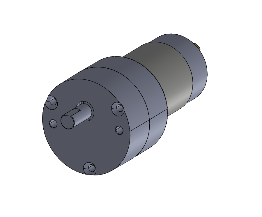 Round style permanent magnet gear motor