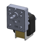 CMA-D style AC-powered unidirectional gearmotor